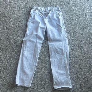 Brandy melvillle cream high waisted cargo pants